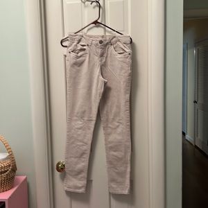 Justice light khaki corduroy jeans